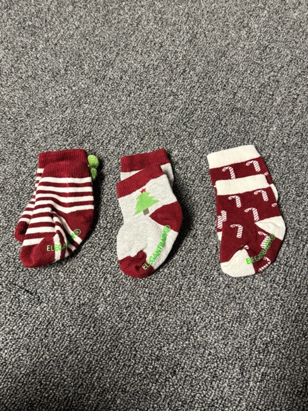Holiday Baby Socks - Red & White Christmas Pack